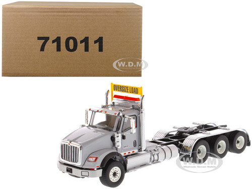 International HX620 Day Cab Tridem Tractor Light Grey 1/50 Diecast Model Diecast Masters 71011