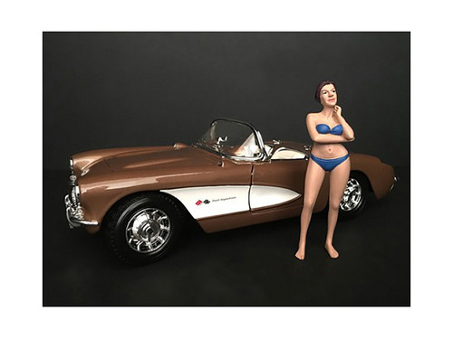 December Bikini Calendar Girl Figurine 1/18 Scale Models American Diorama 38176