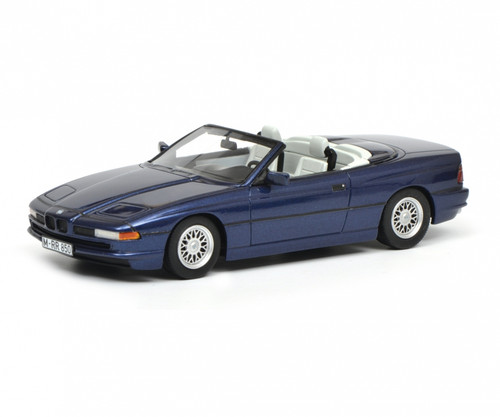 BMW 850i Cabriolet Blue Limited Edition 500 pieces Worldwide 1/18 Model Car Schuco 450006900