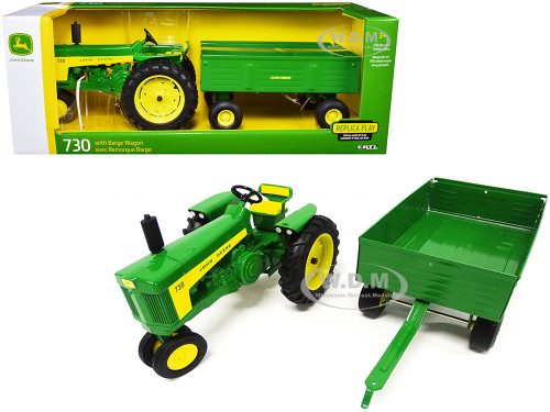 John Deere 730 Tractor Barge Wagon 1/16 Diecast Models ERTL TOMY 45686