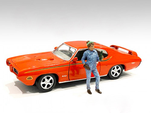 Retro Female Mechanic IV Figurine 1/24 Scale Models American Diorama 38347