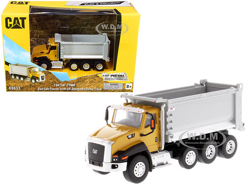 CAT Caterpillar CT660 Day Cab Tractor OX Stampede Dump Truck Play & Collect Series 1/64 Diecast Model Diecast Masters 85633