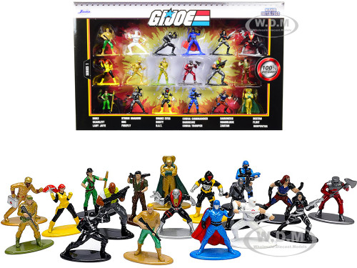 G.IJOE Nanolfigs Series1 18体セットJada G.I. Joe Set of 18 Diecast Figurines Nano Metalfigs Series Jada 32913
