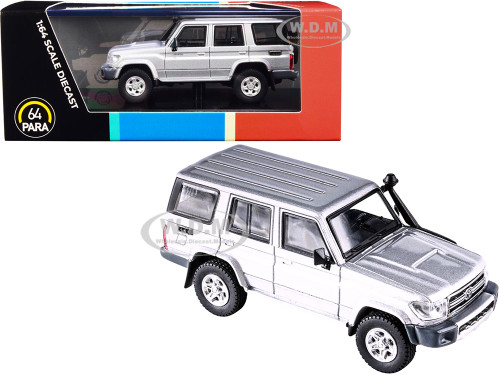Toyota Land Cruiser 76 Silver Pearl 1/64 Diecast Model Car Paragon