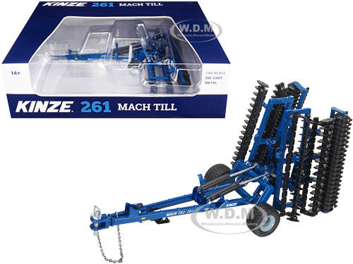 Kinze 261 Mach Till High-Speed Disc Blue 1/64 Diecast Model SpecCast GPR1332