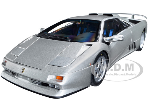 Lamborghini Diablo SE30 Jota Titanio Silver Metallic 1/18 Model Car Autoart 79143