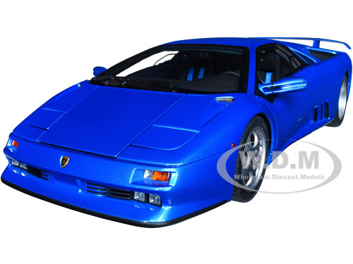 Lamborghini Diablo SE30 Blu Sirena Blue Metallic 1/18 Model Car Autoart AA79156