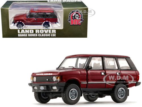 Land Rover Range Rover Classic LSE RHD Right Hand Drive Red with Sunroof Extra Wheels 1/64 Diecast Model Car BM Creations 64B0180