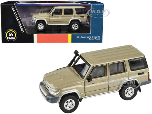 2014 Toyota Land Cruiser 76 Sandy Taupe Tan 1/64 Diecast Model Car Paragon Models PA-55316