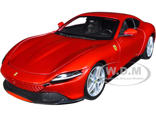 Ferrari Roma Red Metallic Race + Play Series 1/24 Diecast Model Car Bburago 26029