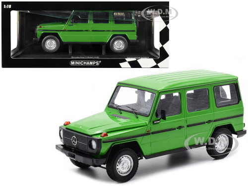 1980 Mercedes-Benz G-Model LWB Green Black Stripes Limited Edition 402 pieces Worldwide 1/18 Diecast Model Car Minichamps 155038101