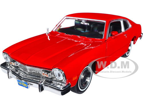 1974 Ford Maverick Red Forgotten Classics Series 1/24 Diecast Model Car Motormax 79042