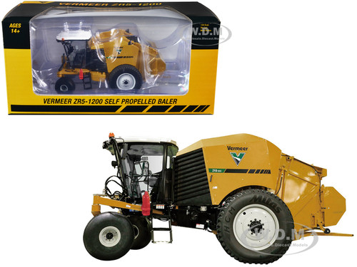 Vermeer ZR5-1200 Self Propelled Baler Yellow Bale 1/64 Diecast Model SpecCast VMR004