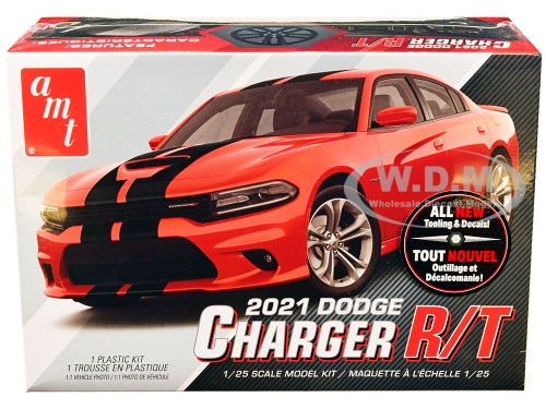Skill 2 Model Kit 2021 Dodge Charger R/T 1/25 Scale Model AMT AMT1323M