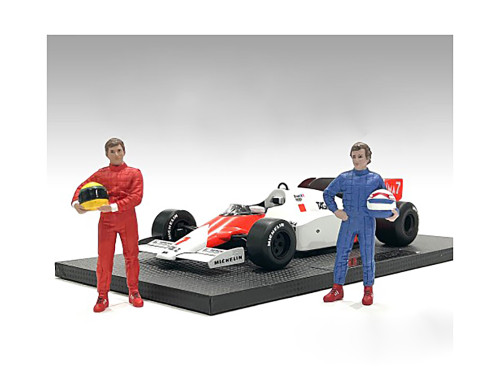 Racing Legends 80's Figures A and B Set of 2 for 1/18 Scale Models American Diorama 76353-76354