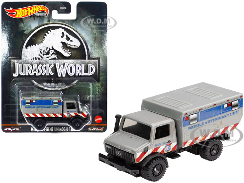 Mercedes-Benz Unimog U 1300 L Mobile Veterinary Unit MVU-12 Jurassic World 2015 Movie Diecast Model Car Hot Wheels HCP08