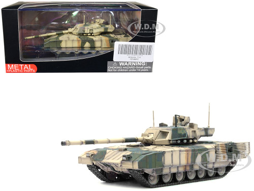 Russian T14 Armata MBT Main Battle Tank Multi Camouflage Armor Premium Series 1/72 Diecast Model Panzerkampf 12166PC