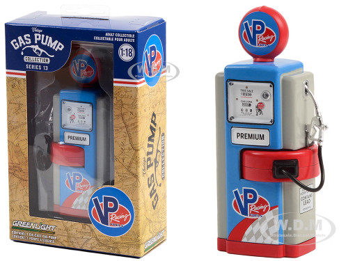 1948 Wayne 100-A Gas Pump VP Racing Fuels Blue and Gray Vintage Gas Pumps Series 13 1/18 Diecast Replica Greenlight 14130A