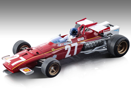 Ferrari 312B #27 Jacky Ickx Formula One F1 Belgian GP 1970 with Driver Figure Mythos Series Limited Edition to 75 pieces Worldwide 1/18 Model Car Tecnomodel TMD18-64C
