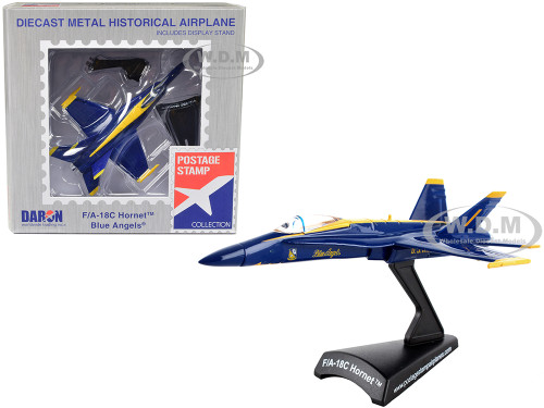 McDonnell Douglas F A 18C Hornet Aircraft Blue Angels United States Navy 1/150 Diecast Model Airplane Postage Stamp PS5338-1