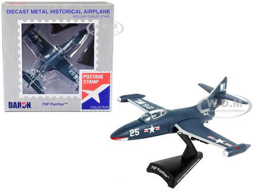 Grumman F9F Panther Fighter Aircraft VMF 311 United States Marine Corps 1/100 Diecast Model Airplane Postage Stamp PS5393-2