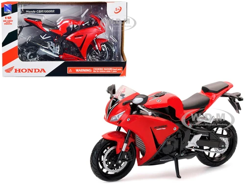 Honda CBR 1000RR Motorcycle Red and Black 1/12 Diecast Model New Ray 57793A
