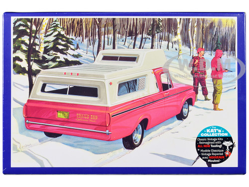 Skill 2 Model Kit 1963 Ford F 100 Camper Pickup Truck 3 in 1 Kit 1/25 Scale Model AMT AMT1412