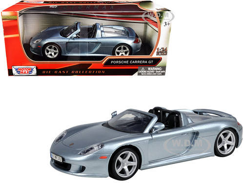 Porsche Carrera GT Gray 1/24 Diecast Model Car Motormax 73305