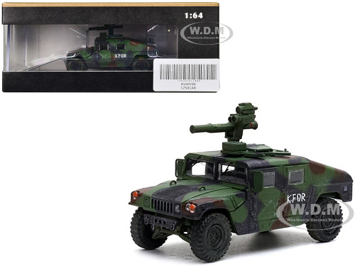 M1046 HUMVEE Tow Missile Carrier Green Camouflage 3rd Battalion 8th Marine Regiment Kosovo Force KFOR 1999 Military Miniature Series 1/64 Diecast Model Panzerkampf 12501AB