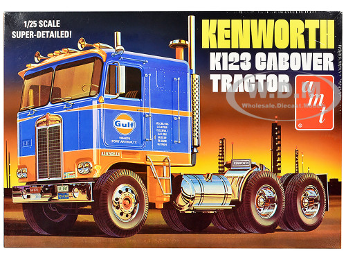 Skill 3 Model Kit Kenworth K 123 Cabover Truck Tractor Gulf Oil 1/25 Scale Model AMT AMT1433