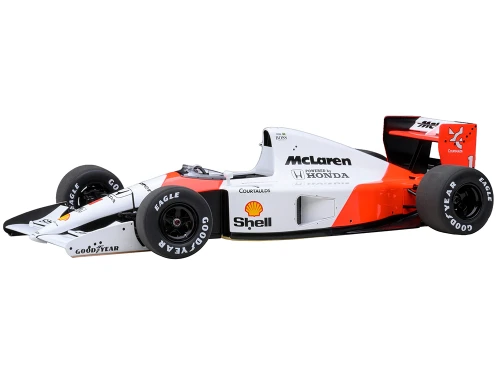 McLaren Honda MP4 6 #1 Ayrton Senna 2nd Place Formula One F1 Japanese GP 1991 with McLaren Logo 1/18 Model Car Autoart 89140