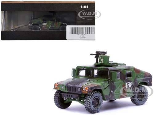 M988 Modern 4×4 Utility Vehicle with Grenade Launcher Camouflage Military Police 65th Company 519th MP Battalion IFOR HQ ARRC Forward Brcko Bosnia and Herzegovina 1996 Military Miniature Series 1/64 Diecast Model Panzerkampf 12500AD
