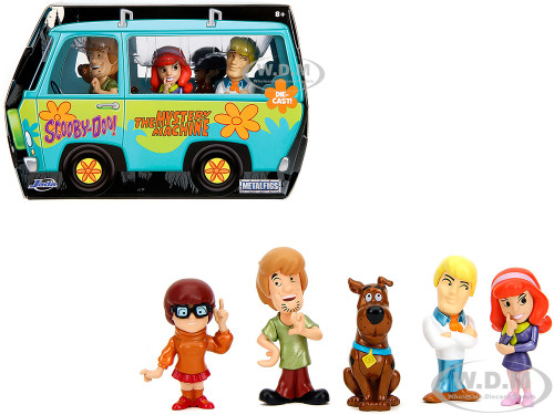 Set of 5 Diecast Figures Scooby Doo TV Series Metalfigs Series Diecast Models Jada 35877