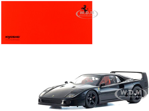Ferrari F40 Black 1/18 Diecast Model Car Kyosho KS08416BK