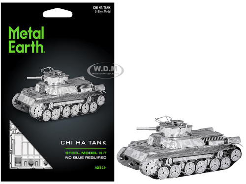 Model Kit Japanese Chi Ha Tank Moderate Difficulty Steel Model Metal Earth MMS202
