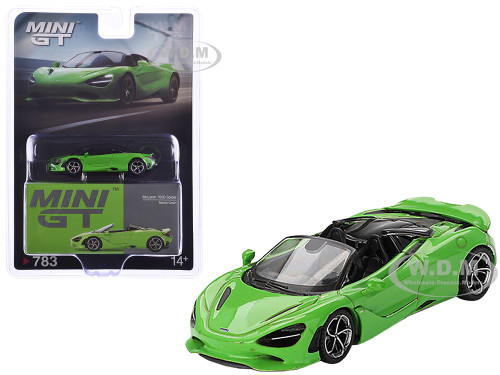 McLaren 750S Spider Mantis Green Limited Edition 1/64 Diecast Model Car Mini GT MGT00783