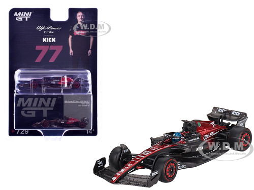 Alfa Romeo C43 #77 Valtteri Bottas Alfa Romeo F1 Team Kick Formula One F1 Australian GP 2023 Limited Edition 1/64 Diecast Model Car Mini GT MGT00729