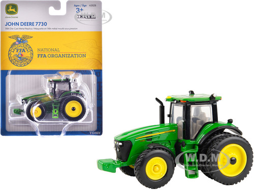 John Deere 7730 Tractor Green Dual Wheels National FFA Organization 1/64 Diecast Model ERTL TOMY 45929
