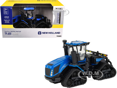 New Holland T9.655 SmartTrax Tractor Blue Prestige Collection 1/64 Diecast Model ERTL TOMY 61008