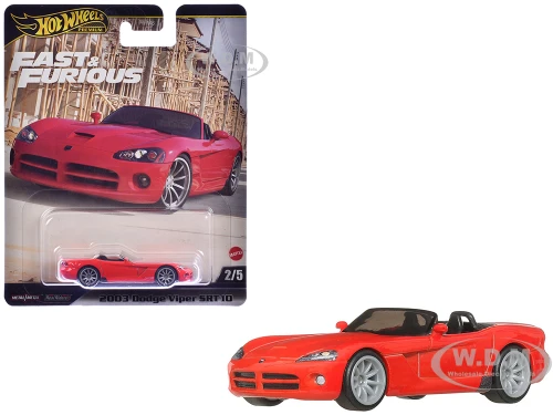 2003 Dodge Viper SRT10 Red The Fast and the Furious Tokyo Drift 2006 Movie Fast & Furious Series Diecast Model Car Hot Wheels JBL85