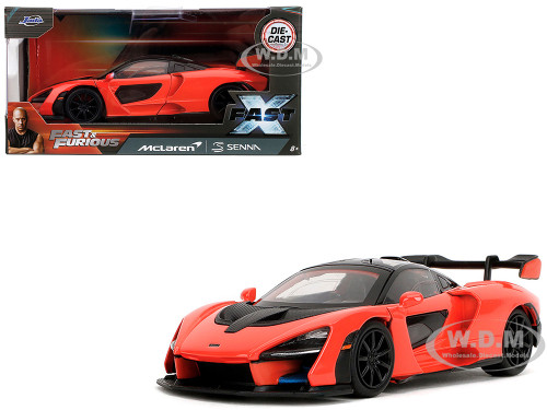 McLaren Senna Red and Black Fast X 2023 Movie Fast & Furious Series 1/32 Diecast Model Car Jada 35614