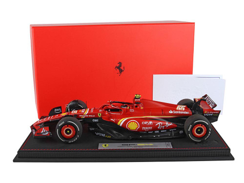 Ferrari SF 24 #55 Carlos Sainz Winner Formula One F1 Australian GP 2024 Limited Edition to 180 pieces Worldwide 1/18 Diecast Model Car BBR BBR241855DIE