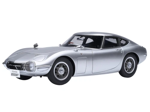 1967 Toyota 2000GT RHD Right Hand Drive Silver Metallic 1/18 Model Car Autoart AA79548
