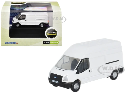 2006 Ford Transit LWB High Roof Van White 1/148 N Scale Diecast Model Car Oxford Diecast NFT006