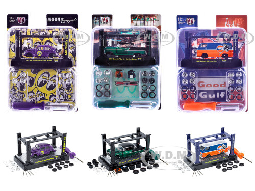 Model Kit 3 piece Car Set Release 80 Limited Edition to 9600 pieces Worldwide 1/64 Diecast Model Cars M2 Machines 37000-80