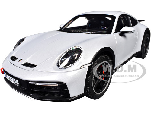 2023 Porsche 911 Dakar Ice Gray Metallic 1/18 Diecast Model Car by