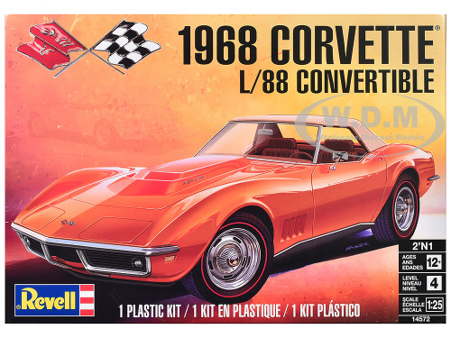 Level 4 Model Kit 1968 Chevrolet Corvette L/88 Convertible 2-in-1
