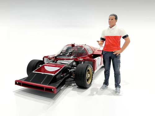 Race Crew Figure #4 for 1/18 Scale Models American Diorama AD-19004