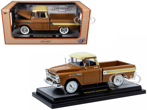 1958 Chevrolet Apache Cameo Pickup Truck Brown with Beige Top
