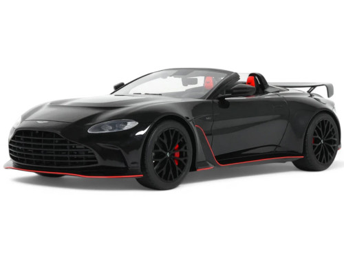 2023 Aston Martin V12 Vantage Roadster Onyx Black 1/18 Model Car